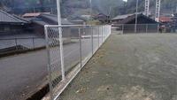 小椎尾広場のフェンスを取り換えた後の写真